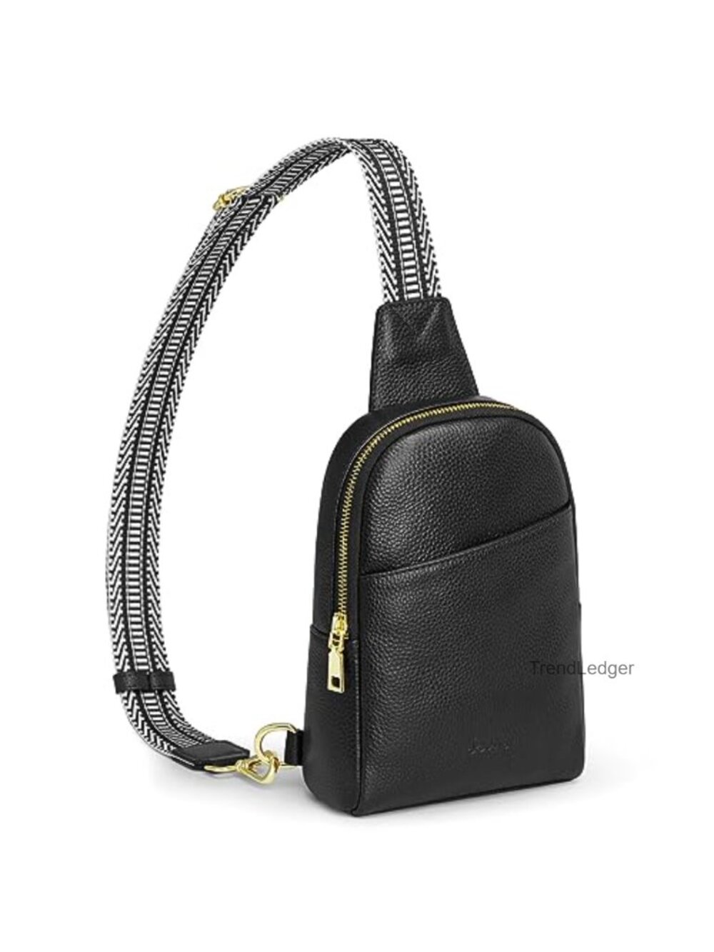 Genuine Leather Sling Bag Small Crossbody Shoulder Purse Adjustable Strap